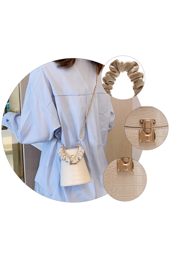 Alligator Pattern with Moderate Capacity for Storage Use Beige PU Bag Ideal for Any Occasion