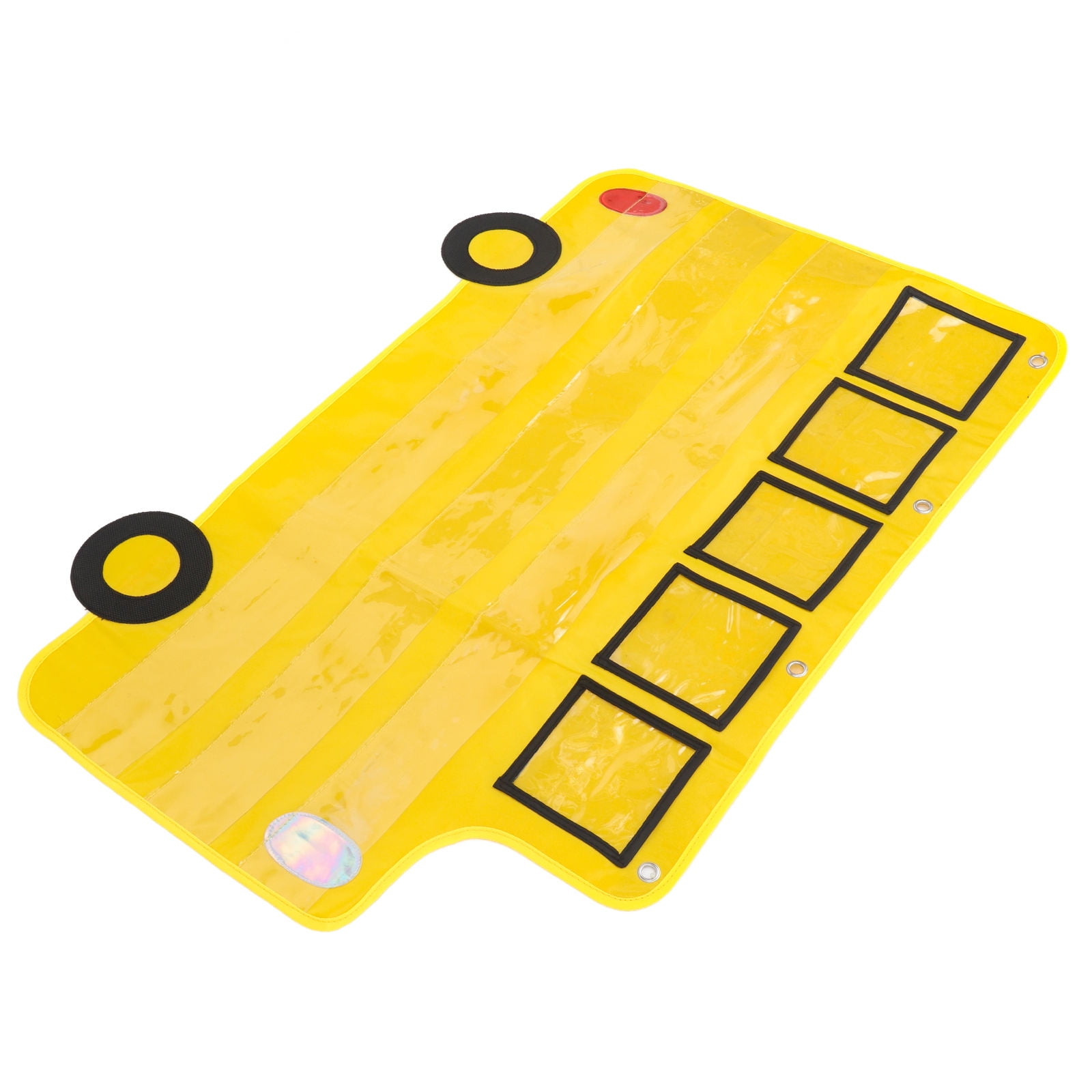 Masteelf Alphabet Pocket Chart For Classroom Bus Shaped Hanging Organizer With Clear Pockets Classroom Essentials For Teachers Back To School Decorations Teaching Supplies