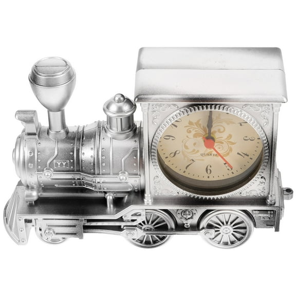 Masteelf Analog Alarm Clock Model Locomotive Railway Engine Number Display Student