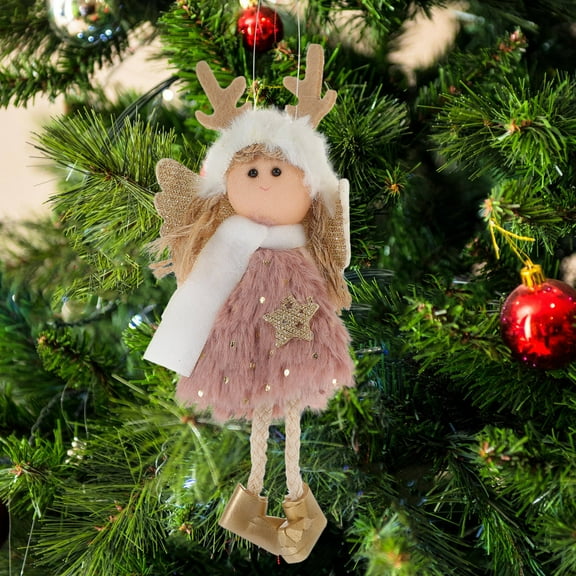 Masteelf Angel Tree Topper for Decoration PVC and Plush Material Adds Festive Atmosphere