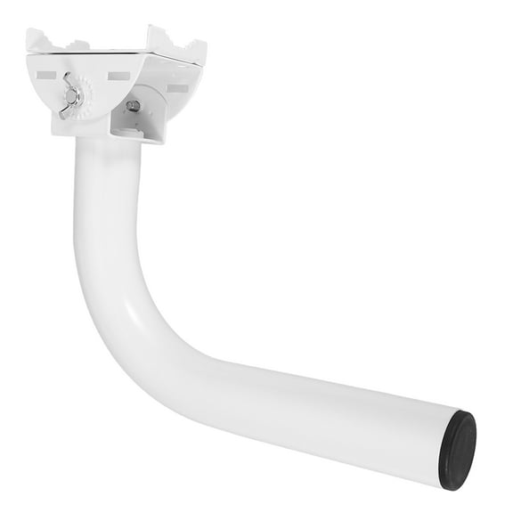 OFFIGAM White Steel Antenna Mount for Outdoor Camera Compatible with Wireless Bridges Weatherproof