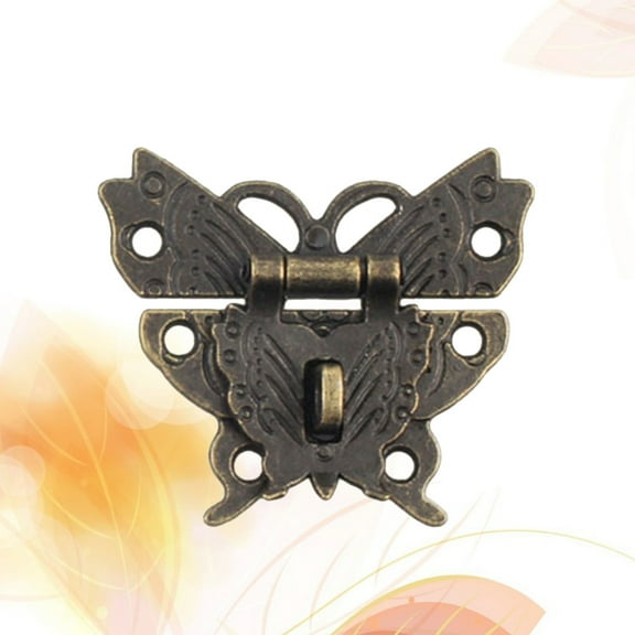 Masteelf Antique Alloy Latch for Box Use with Durable Construction and Beautiful Design 2PCS Dark Brown