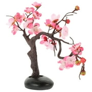 HEATSHAKING Artificial Pink Plum Blossom Flowers for Sushi Plate Decorations 1Pcs