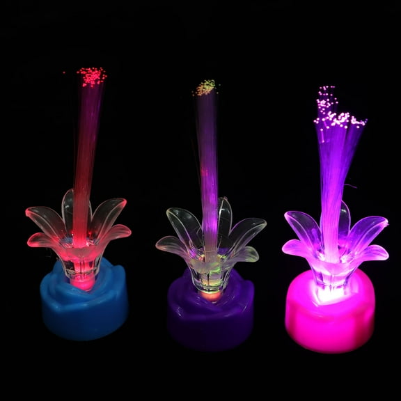 Masteelf Assorted Color LED Fiber Optic Lamp for Lighting Unique Gypsophila Light Safe Energy Saving 10PCS