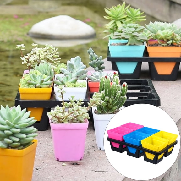 IDEANATEGRATE Grow Trays Plastic 1 Set 12.2X8.1In