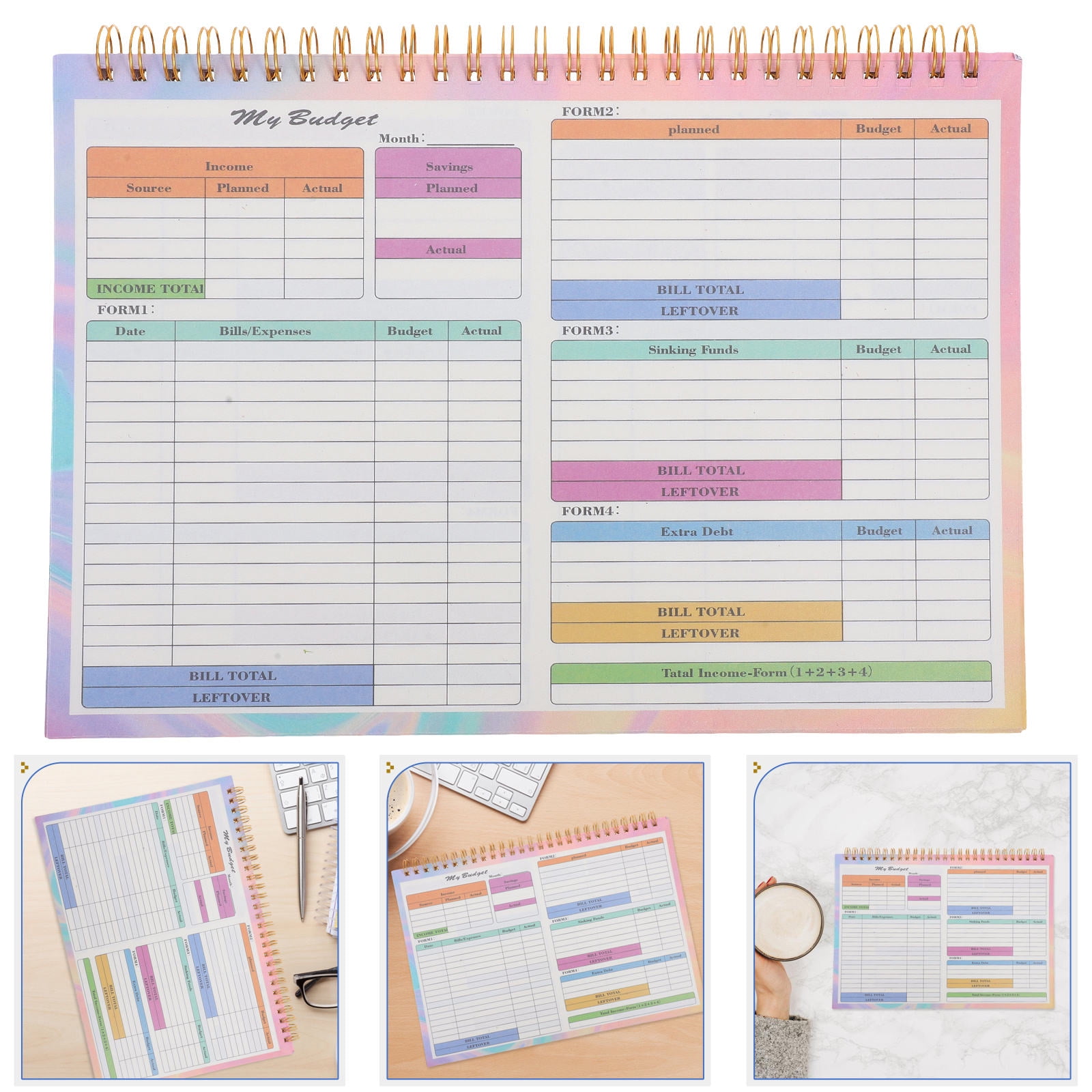Toddmomy Financial Tracker Multi Organizer Notebook 1Pcs 9.68X7.19X0 ...