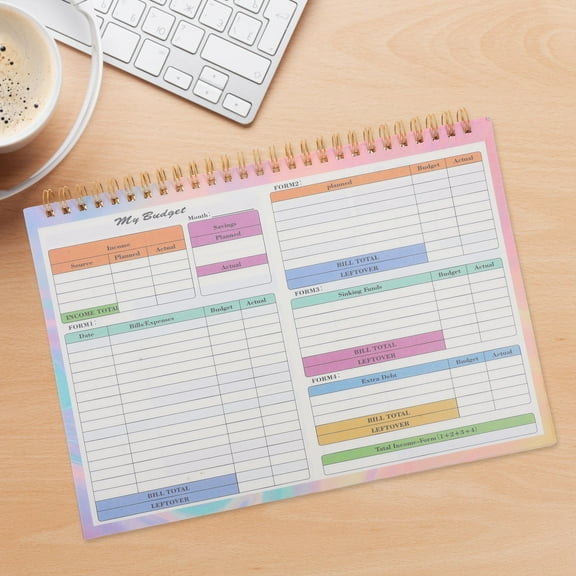 Masteelf Financial Planner with Weekly Planner Sheets, Expense Tracker Notebook, Budget Organizer, Income & Expense Log for Home and Office