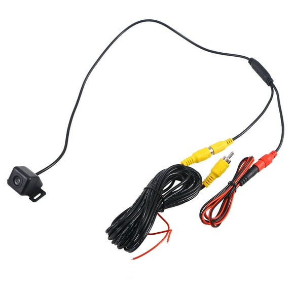 Masteelf Backup Camera for Car Use with Clear Night Vision 170Wide Angle Waterproof Black Plastic License Plate Mount