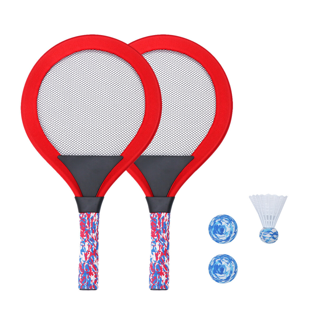 Masteelf Badminton Racket Tennis Set Tennis Rackets Balls Badminton Indoor Outdoor Sports for Children