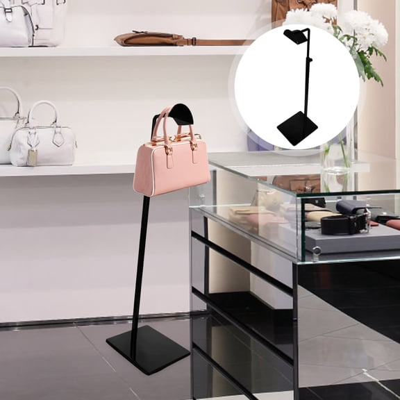 Masteelf Bag Display Rack Handbag Showing Stand Adjustable Height Bag Stand for Store