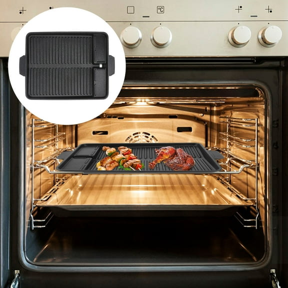 Masteelf  Bakeware Outdoor Portable Baking Dish Grilling Platter Black