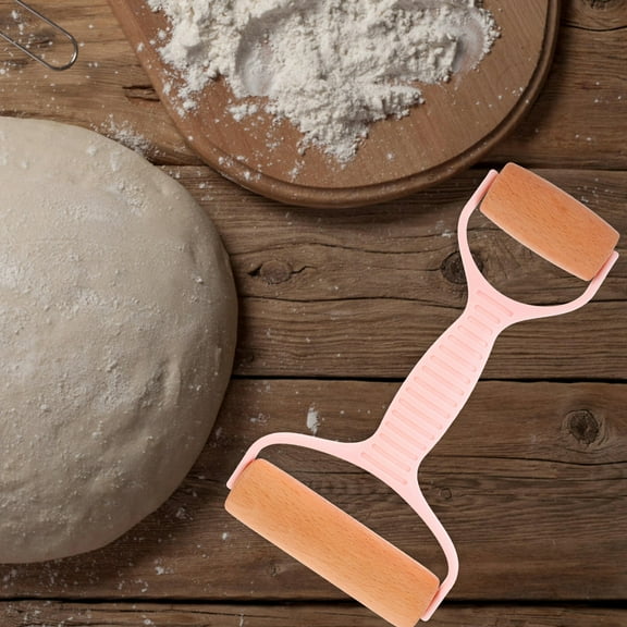 Masteelf Baking Double Ends Dough Roller Rolling Pin for Baking Pastry Pizza Kitchen Gadget