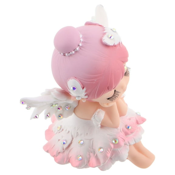 Masteelf Ballerina Girl Car Ornament Cute Dashboard Decoration Artistic Miniature Dancer Figurine Mini Resin Girl Ornament For Car Dashboard And Home Decor