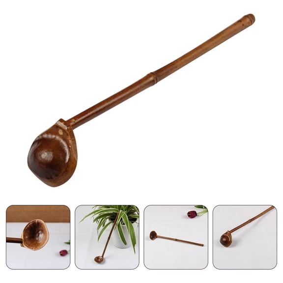 Masteelf Water Ladle with Extended Handle for Tea Ceremony, Kitchen Use - , , Brown Material