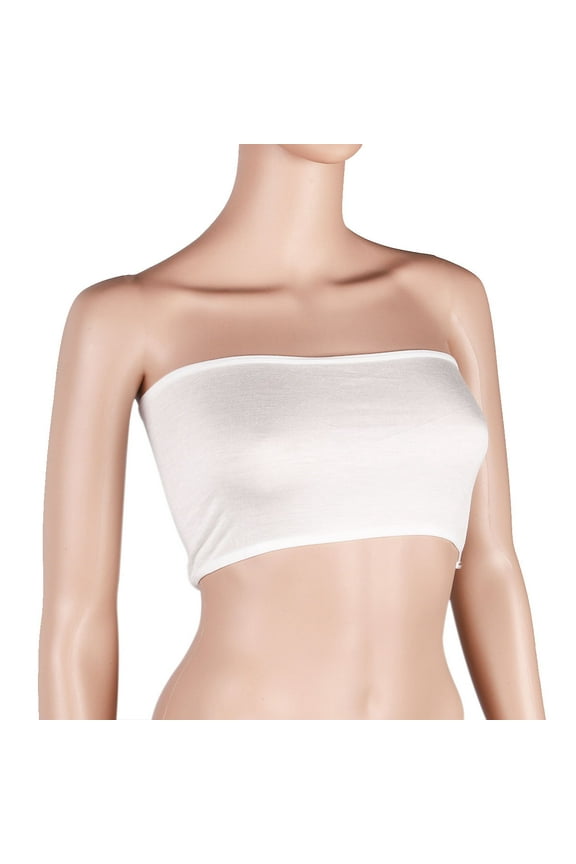 Bandeau Tube Top Fabric Strap-wrapped Breasts Women's Tops