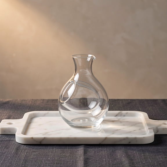 IDEANATEGRATE Wine Aerator Decanter with Thick Base and Tapered Mouth, Practical Design for Various Occasions and Wine Types