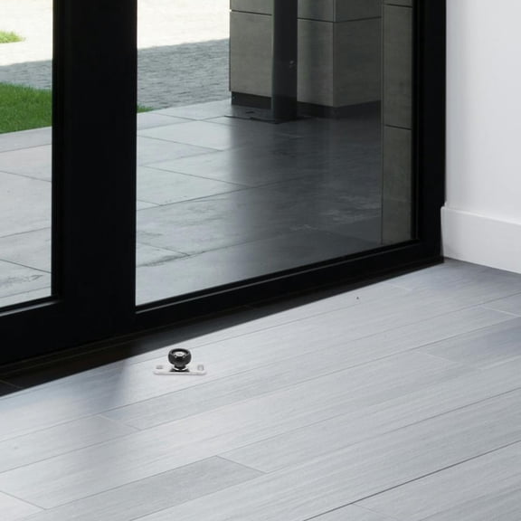 Masteelf Barn Door Floor Track Stopper Floor Mount Bottom Guide Stop Door Stopper