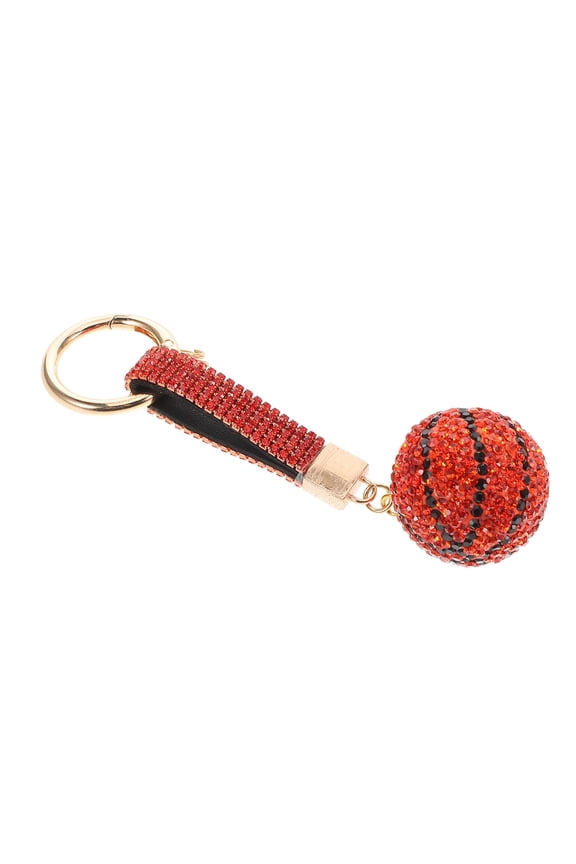 CTIRCHIU Basketball Keychain Red Resin Key Attachment Bag Accessories 1Pack