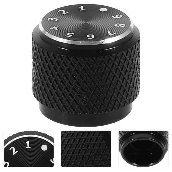 Masteelf Bass Volume Knob Control for Amplifier Guitar Knobs Potentiometer Black