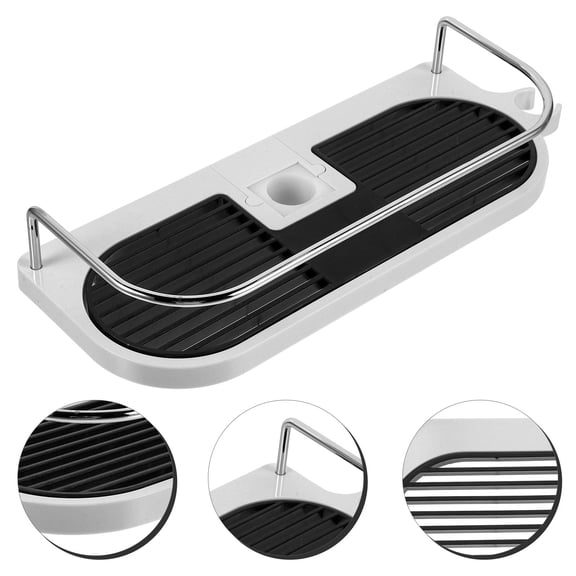 Masteelf Adjustable Shower Organizer with Bathroom Accessories Tool Hanging Storage Solution