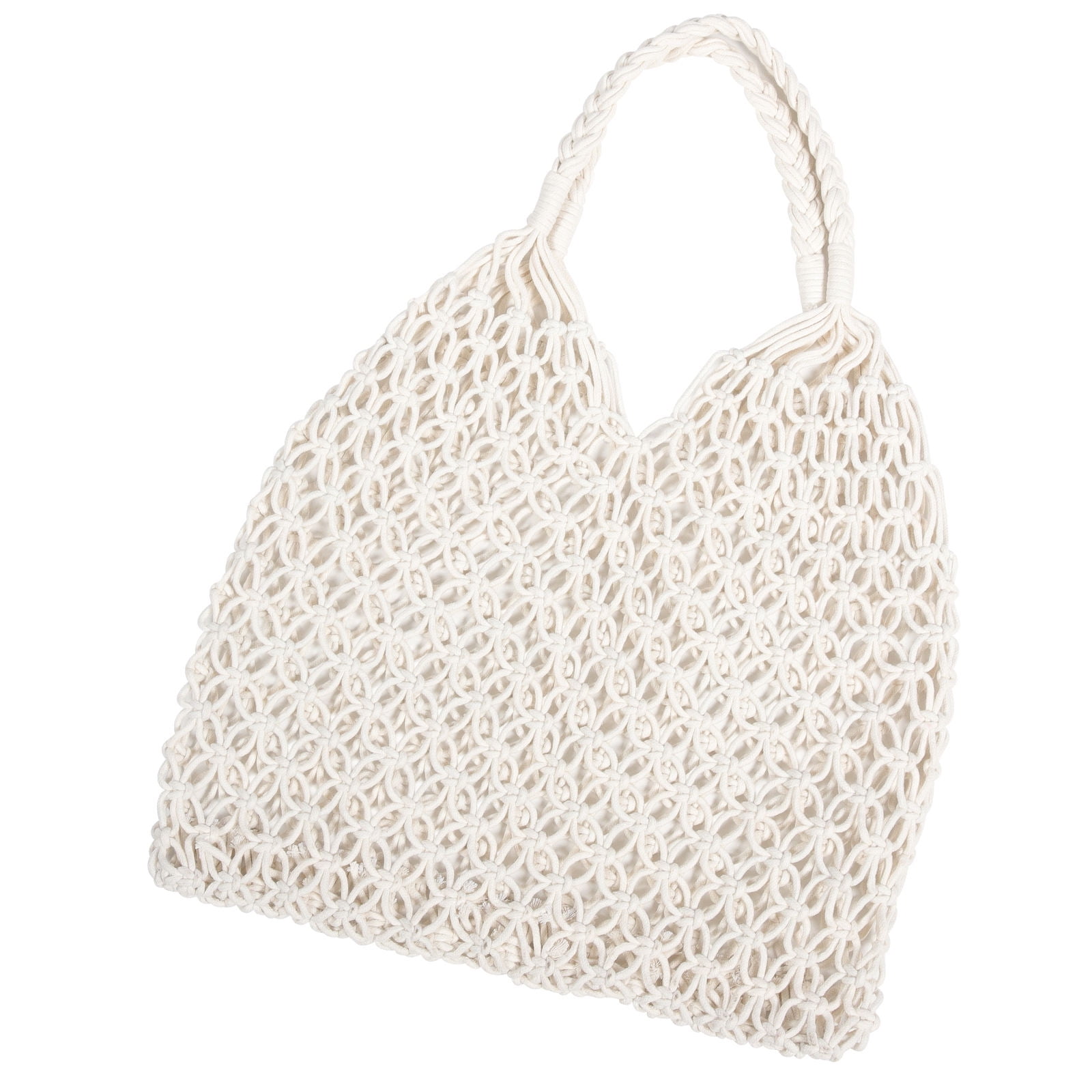 Masteelf Woven Straw Beach Bag Crochet Knitted Shoulder Tote for Shopping and Daily Use