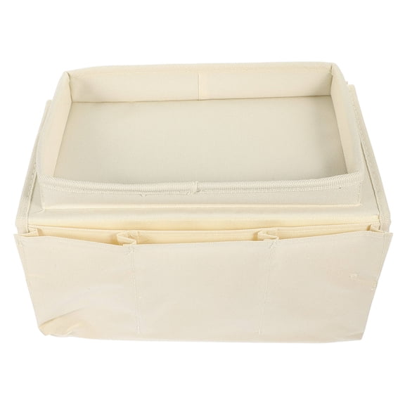 HONITANO Oxford Cloth Storage Hanging Bag Beige Homeowners Bedroom 1Pcs 12.2X8.5X7.5In