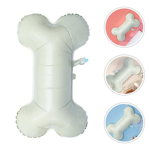 Masteelf Beige Large Bone Shaped Balloons for Party Decoration Aluminum Foil 10pcs