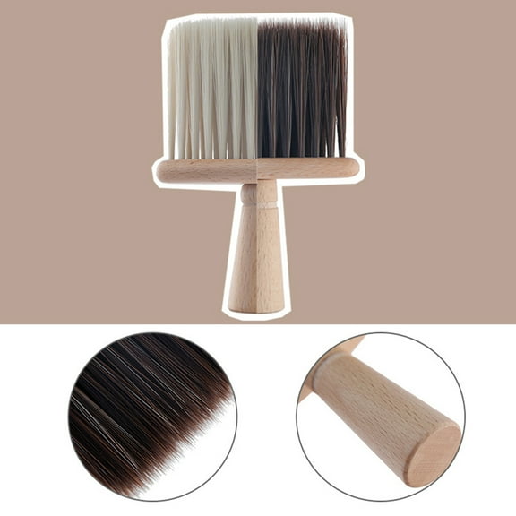 Masteelf Beige Nylon Hair Brush for Cleaning Broken Hair Small Portable Ideal for Hair Salon or Home