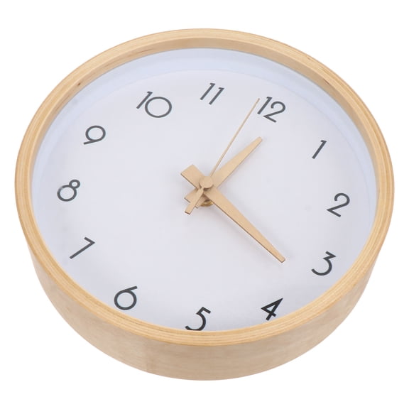 IDEANATEGRATE Nordic Style Silent Wall Clock for Bedroom Energy-Saving 1Pack 21x0.3937In