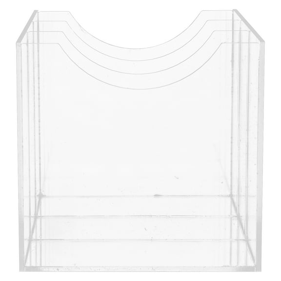 Transparent Belt Holder Case 3 Compartment Makeup Organizer Storage Display Box Divided Storage