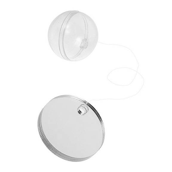 Masteelf Betta Fish Mirror with Floating Ball Acrylic Training Mirror Round Aquarium Exercise Mirror 1 Set Floating Tank Ornaments