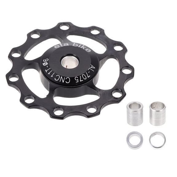 Masteelf Aluminum Alloy Rear Derailleur Pulley Wheel Replacement for Mountain Bike Cycling Gear Parts