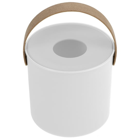 Masteelf  Bins Multifunctional Round Tissue Box Bathroom Holder Home Decor