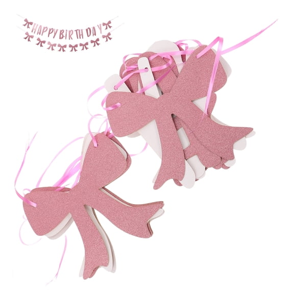 Masteelf Birthday Banner Inflatable Decoration 3D Party Hat Headband Girl Baby Pink