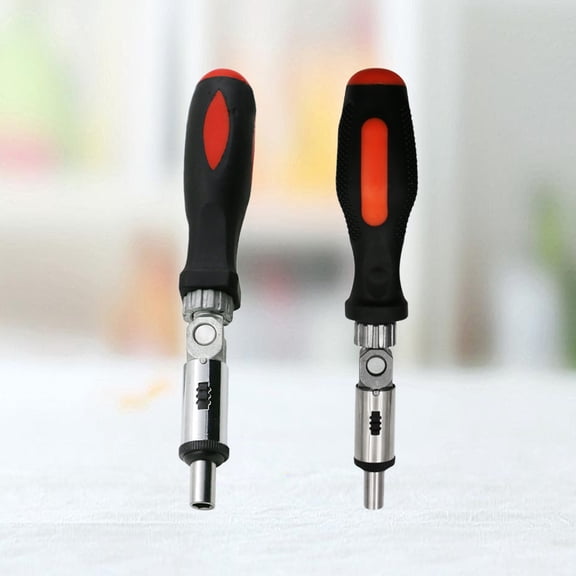 Masteelf Bit Holder Screwdriver with CushionGrip Handle for Maximum Comfort and Torque in Assorted Color, 1/4 Inch Size