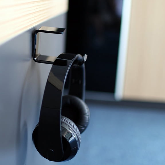 Masteelf Black Acrylic Headset Hanging Rack for Neat Organization and Easy Access, Comfortable Use, Rotatable Design