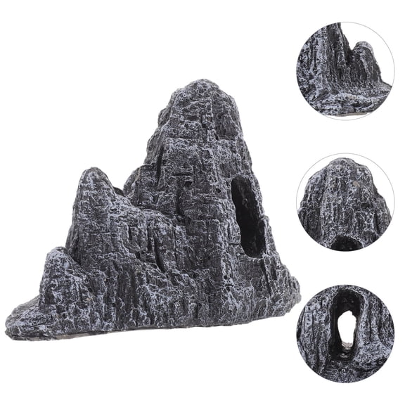 Masteelf Black Composite Cement Mini Landscape Ornament for Decor with Durable Craftsmanship Suitable for