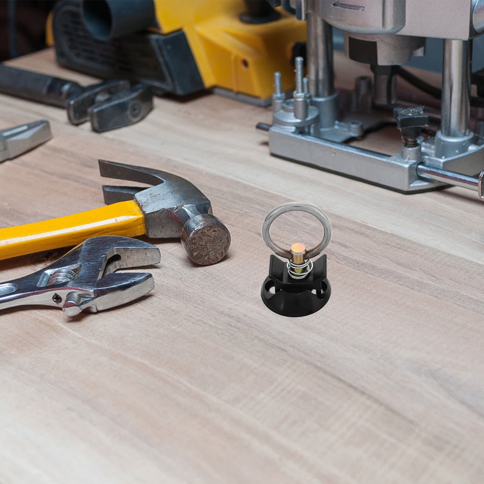 Masteelf Black Guide Rail Buckle Tie Down Anchor Kit for Securing Cargo ...