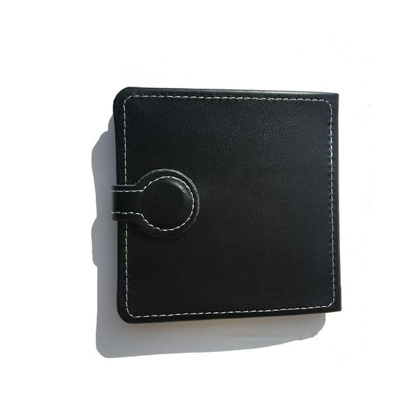 Masteelf Black Leather Guitar Pick Organizer Wallet for Storage Compact Size Keeps Picks Ordered and Portable