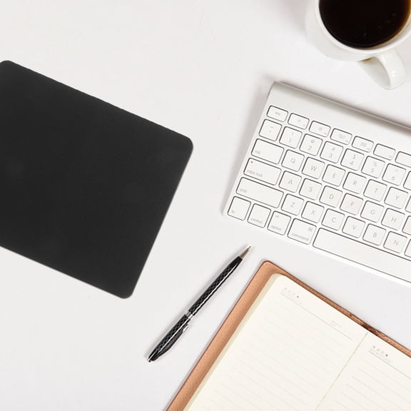 Masteelf Black Mouse Pad With Non-Slip Base Ergonomic Mouse Mat Table Mouse Pad Anti-Skid Mousepad Comfortable Desktop Office Mouse Mat