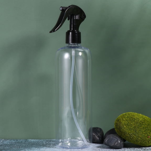 Masteelf Black Plastic Spray Bottle for Storage Compact Lightweight Uniform Mist 500ML