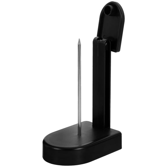 Masteelf Black Receipt Holder for Notes Memos Bills Check with Metal Stand Plastic and Iron for Daily Use 6.5 Inches