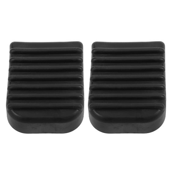 Masteelf Black Rubber Motorcycle Side Stand Pad for Stable Support Universal Fit Easy Installation Practical Replacement 2 Pieces