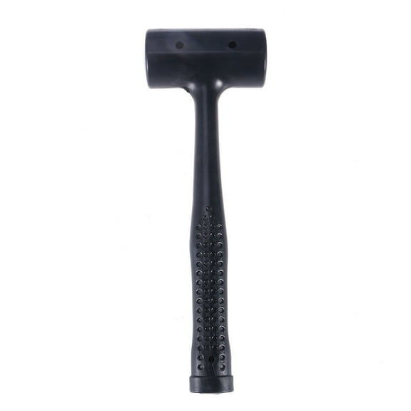 Masteelf Black Rubber hammer for Installation Use with Antislip Handle and Durable Stainless Steel Design 6.3 Inches