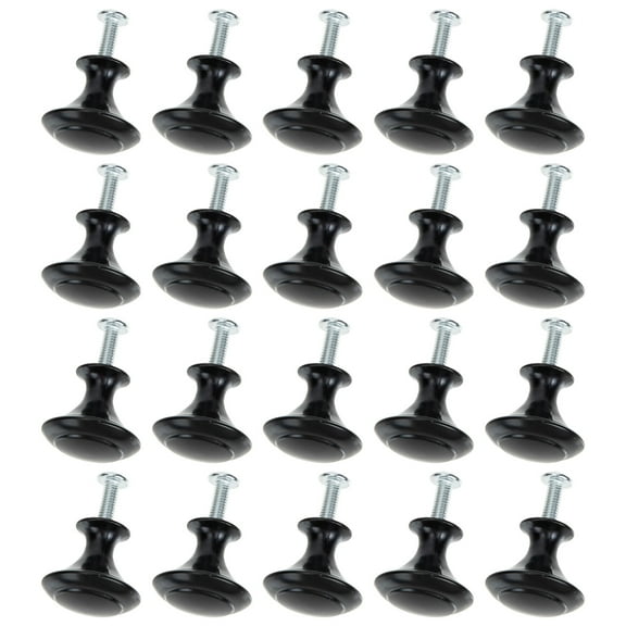 Masteelf Black Stainless Steel Drawer Knobs for Cabinet Wardrobe Easy to Install Elegant Sets
