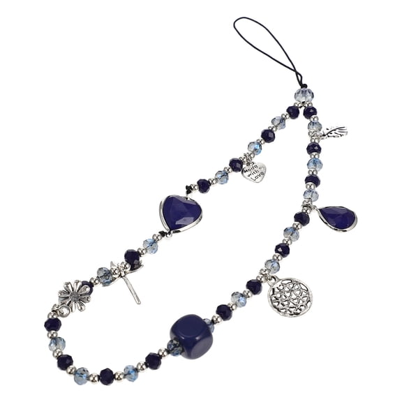 Masteelf Acrylic and Alloy Phone Lanyard with Anti-Lost Design, Easy to Install, 6-Inch Mobile Phone Strap