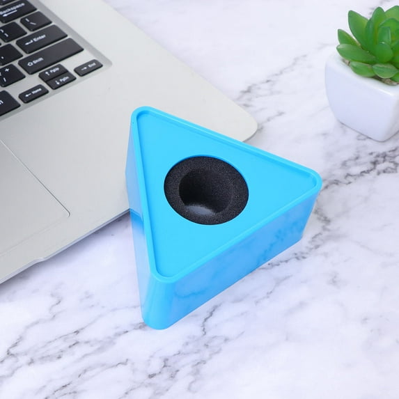 Masteelf Blue Microphone Stand for Reporters Made of ABS Durable and Long Lasting with Large Space to Show