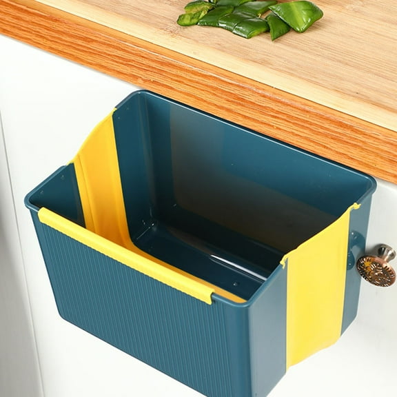 Masteelf Blue Plastic WallHanging Trash Can with Large Capacity and Thick Material for Storage Use 10.5 Inches