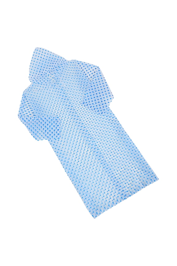 Blue Transparent Wave Point Adult Waterproof Poncho Unisex Raincoat Portable Clear Rainwear for Men and Women