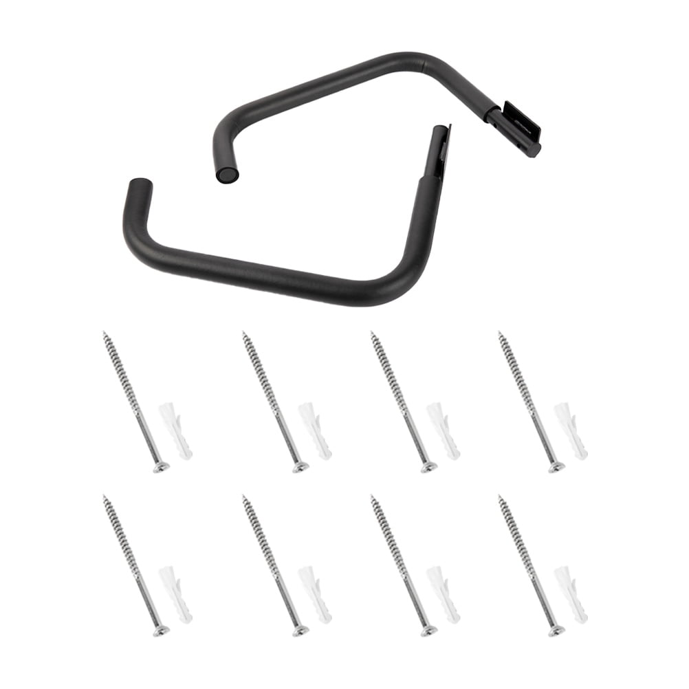 Kayak Storage Mounted Aluminum Alloy Black Canoe Paddle Holder 1 Set ...